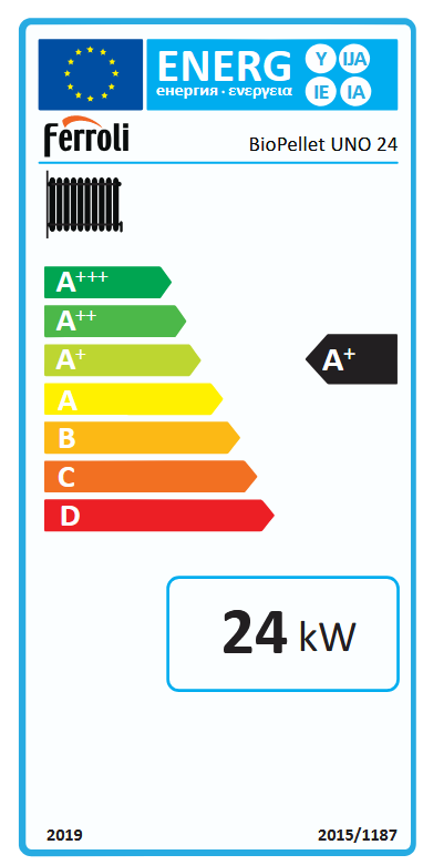 Cazan pe peleti Ferroli BioPellet Uno 24 kw complet echipat si automatizat [4]