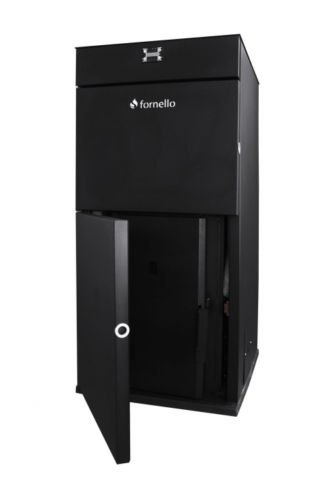 Cazan pe peleti Fornello model Pellet King 30 kw cu buncar 70kg, telecomanda si aprindere automata [2]