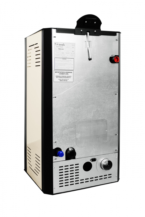 Termosemineu pe peleti Fornello Primo Pellet Ivory 30 kw, complet echipat cu pompa de circulatie, vas expansiune, supapa de siguranta, buncar de peleti 30 kg, automatizare [6]