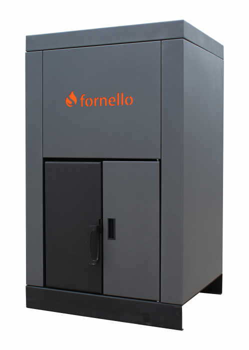 Cazan pe peleti Fornello, model Eco Energy 25 kW, ardere ecologica, arzator din fonta, automatizare, buncar 45 kg, afisaj digital, consum redus [2]