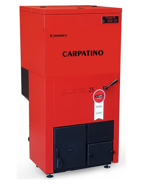 Cazan pe peleti cu autoreglare continua, Thermica Byodom model Carpatino 25 - 22,7 kw [1]