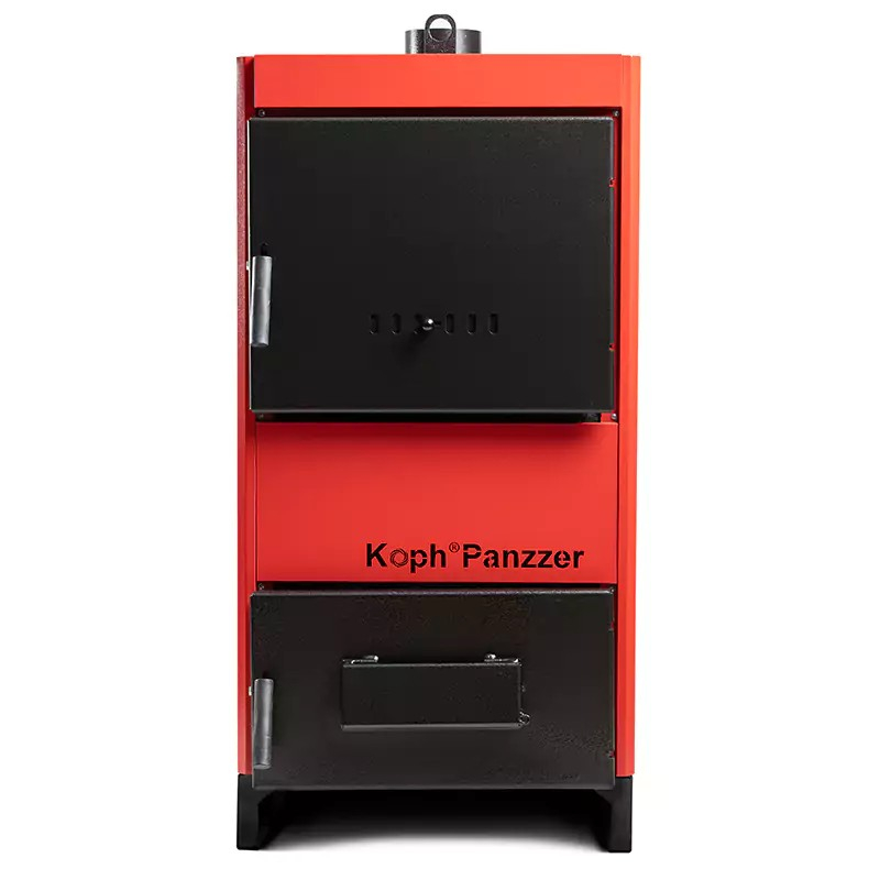 Centrala/Cazan lemne si carbuni KOPH Panzzer 37 kW/45 kW cu regulator de tiraj inclus, Ø 160 mm, volum manta apa 80 litri [3]