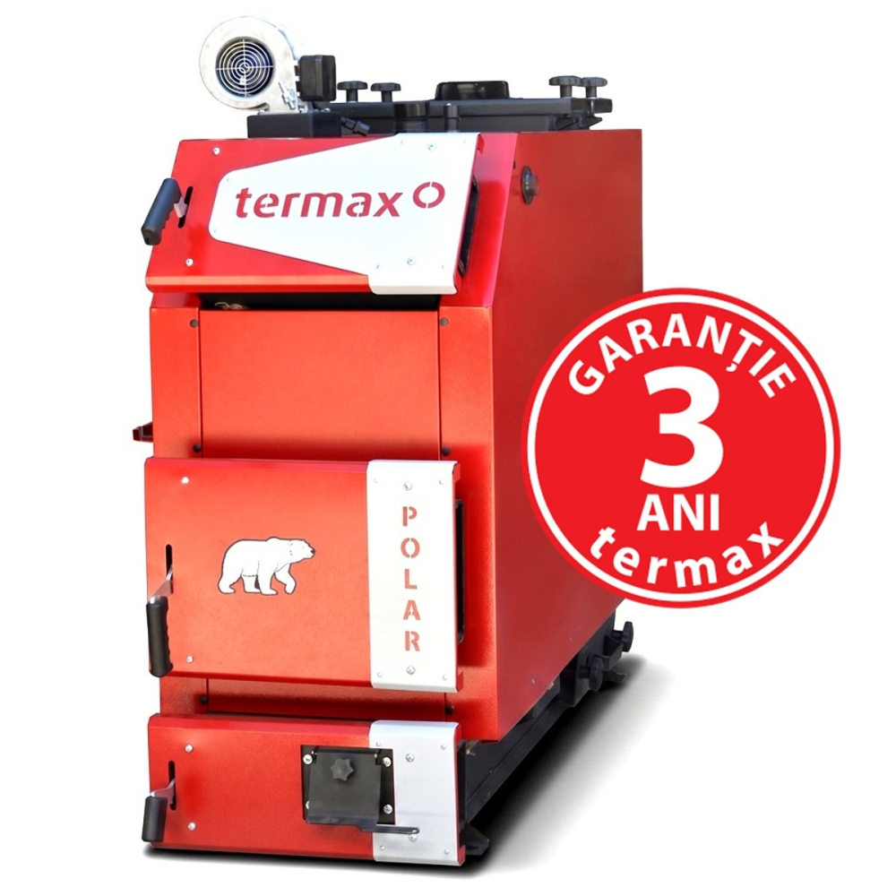Cazan pe lemne si carbune Termax Polar 30 kW din otel 6 mm, 180 mp [5]
