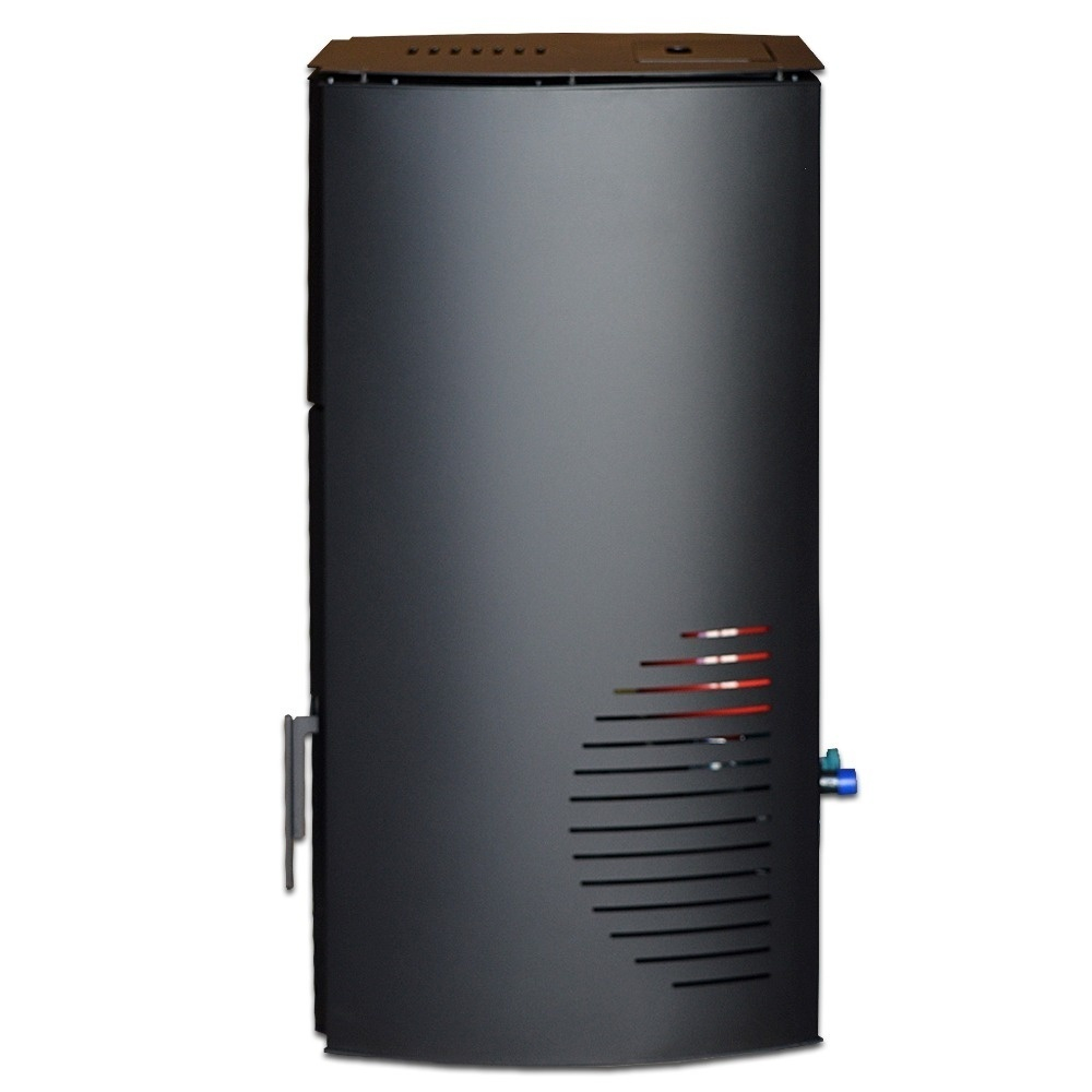 Centrala cu peleti KOPH PM 25 kW, 160 mp, buncar peleti 25 kg, diametru cos fum ⌀80 mm, manta apa 28 litri, pompa recirculare si vas expansiune incorporate, Negru [4]