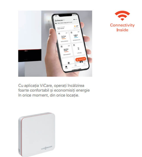 Centrala termica, 32 Kw, cu boiler incorparat de 46 litri, Viessmann Vitodens 111 W, Model 2021 [2]