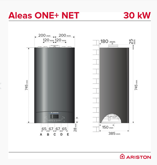 Centrala termica Ariston, model Alteas One+ Net (apa calda si incalzire) - 30 kw [3]