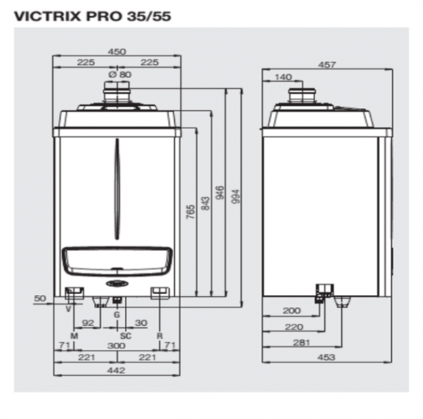 Centrala termica Immergas, model  Victrix Pro 55 ErP 55kw [5]