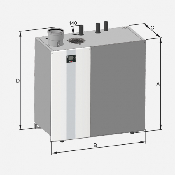 Centrala termica in condensatie de pardoseala, 126 kW, Wolf MGK-2 130 [7]