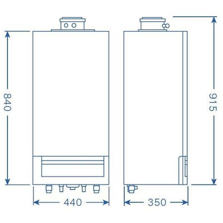 Centrala termica murala cu condensare, 30 kW, Incalzire + ACM, Logamax plus GB172i-30 K H [3]