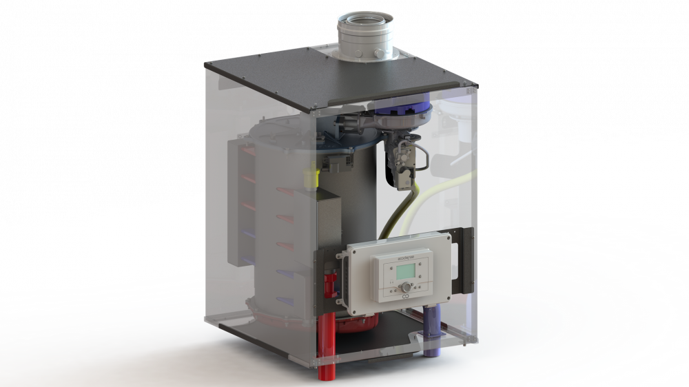 Centrala termica murala in condensare Ecodense, model WT-SS 125 kw [2]