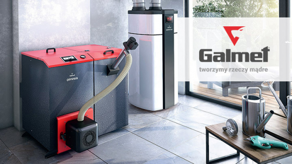 Cazan pe peleti cu autocuratare, arzator extern M Line, complet echipat, Galmet Genesis Plus KPP 15 kw [3]
