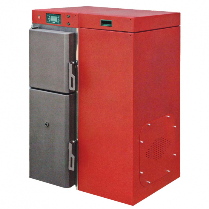 Centrala termica mixta lemn si peleti, Fornello Tera 28 KW, aprindere electrica peleti, fara modificari la schimbarea combustibilului, buncar 95 kg [2]