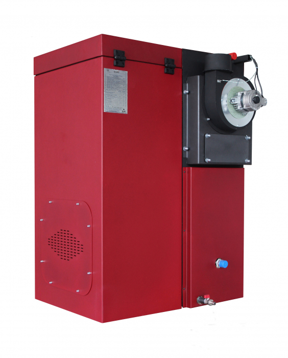 Centrala termica mixta lemn si peleti, Fornello Tera 28 KW, aprindere electrica peleti, fara modificari la schimbarea combustibilului, buncar 95 kg [3]