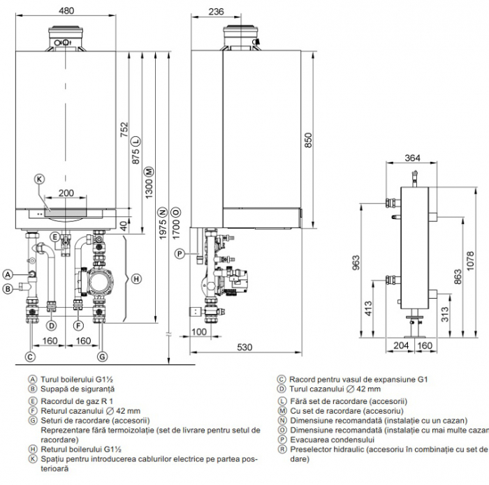 Centrala termica Viessmann, model Vitodens 200 W cu automatizare Vitotronic 100 - 150 kw [2]