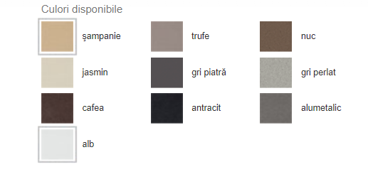 Chiuveta de Silgranit, alumetalic, Blanco Zia 40 S [8]