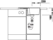 Chiuveta de Silgranit, alumetalic, Blanco Zia 40 S [7]