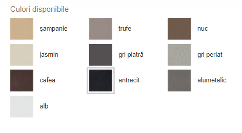 Chiuveta de Silgranit, antracit, Blanco Zia 9 E [8]
