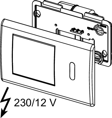Unitate electronica de comanda WC TECEPLanus otel inox mat, infrarosu,12V [3]