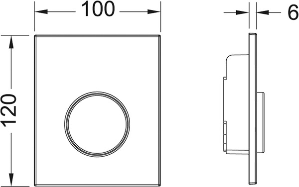 Clapeta URINAL TECELoop, include cartus, 1 treapta, alba [2]