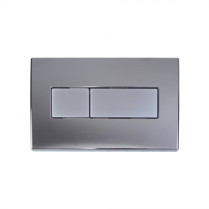 Clapeta de actionare, 245 mm x 160 mm, actionare dubla, cromat cu butoane mate, Styron [1]