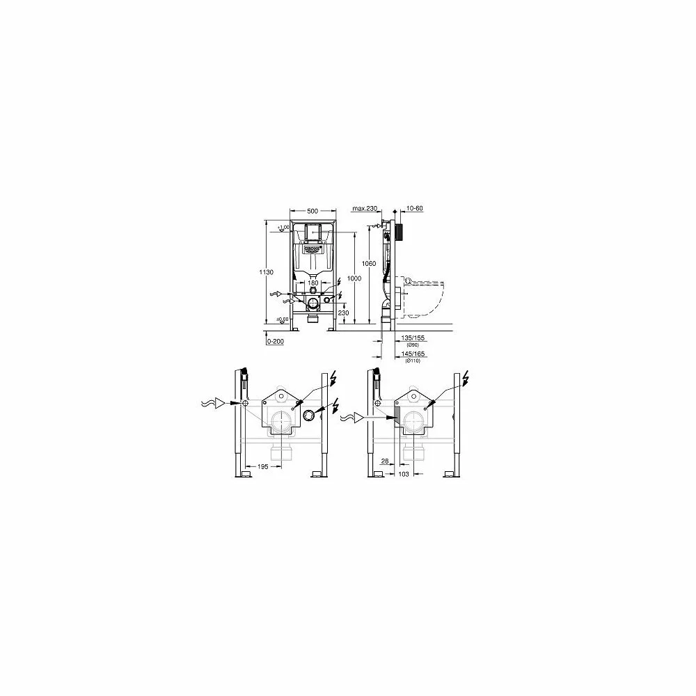 Kit detectie pentru spalare automata Grohe pentru Sensia Arena [2]