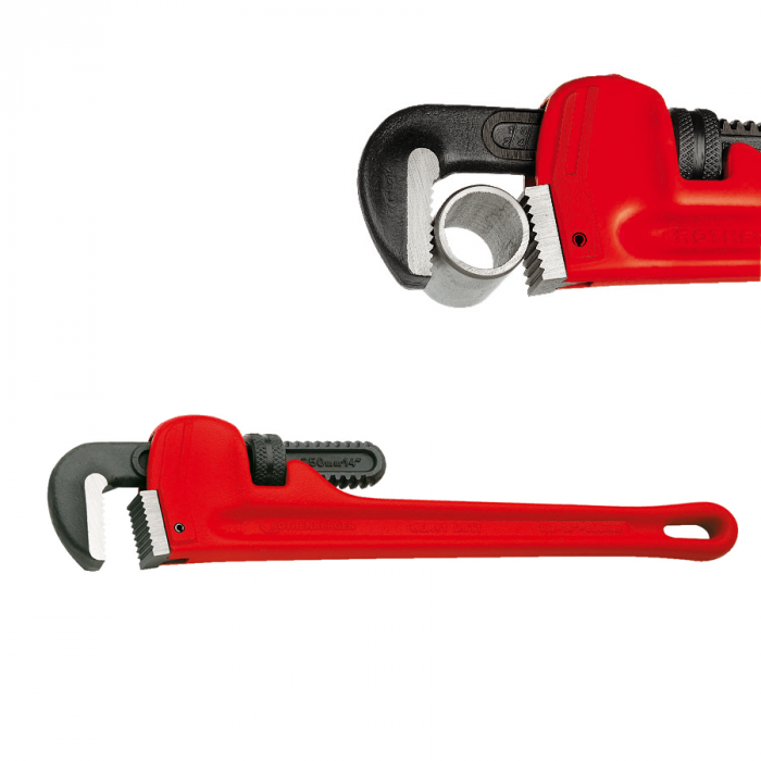 Cheie reglabila pentru tevi, Dmax=2 toli, L=12', Rothenberger Heavy Duty [1]