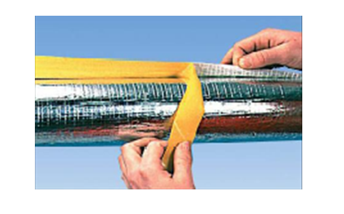 Cochilie din vata minerala bazaltica caserata cu folie Aluminiu, grosime izolatie 20 mm, Ø 18 mm, 1 ml [1]