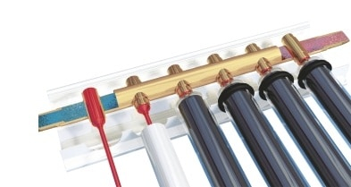 Colector solar presurizat, 15 de tuburi vidate, pentru acoperis inclinat sau fatada, Fornello Heat Pipe [3]