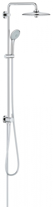 Sistem de dus 9.5 l/min 3 functii diverter suport ajustabil si furtun inclus crom Grohe Euphoria 260 [1]