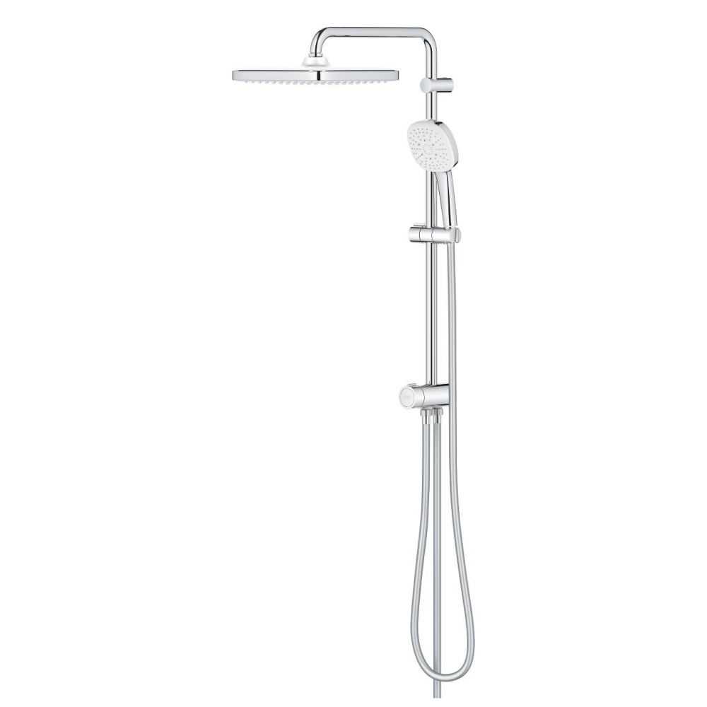 Coloana de dus Grohe Tempesta Cube 250 bara dus 390 mm, dus fix, para de dus, diverter, crom [4]