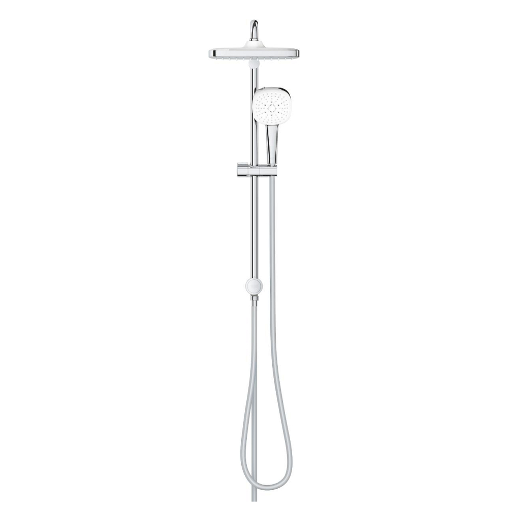 Coloana de dus Grohe Tempesta Cube 250 bara dus 390 mm, dus fix, para de dus, diverter, crom [3]