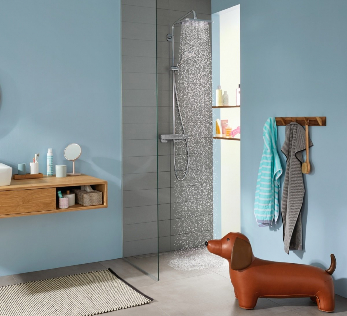 Coloana de dus Hansgrohe Croma E 280 cu baterie de dus termostatata 1 jet [2]