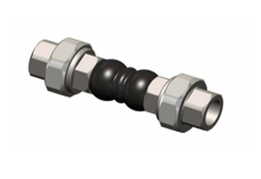 Compensator de montaj, cauciuc filetat, 1/2 tol, Tecofi [1]