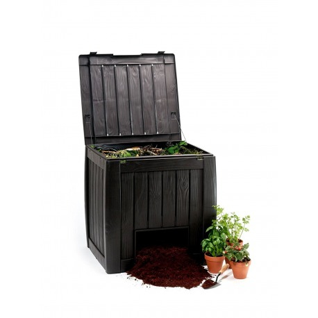 Compostor cu baza, maro, 340 litri, Curver [4]