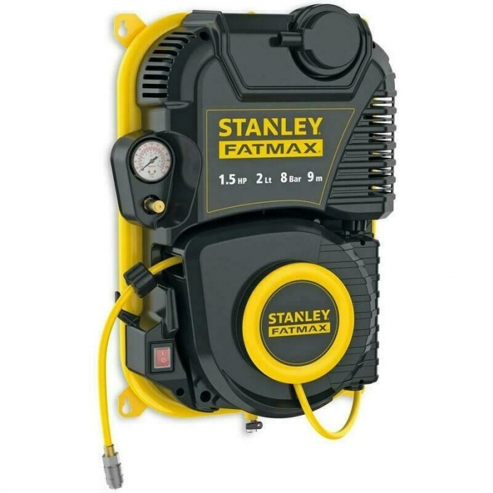 Compresor de perete Stanley Fatmax FMXCMD152WE, 1.5HP, 8 Bar, 2 L, Furtun 9 M [4]