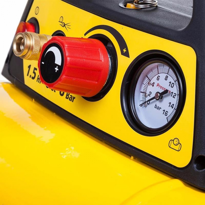 Compresor Orizontal 6L Fara Ulei Stanley DN 200/8/6 1.5HP 180l/m 8 Bar [2]