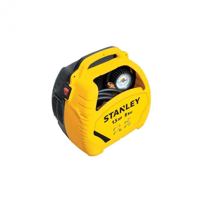 Compresor Stanley STN595 cu piston fara ulei Air Kit 1.5HP 180l/m 8Bar [2]