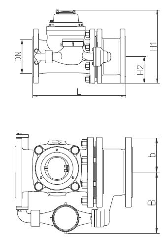 Contor apa rece, combinat Woltman, DN50/20, Apator MWN/JS 50/4.0-S [2]