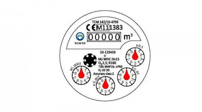 Contor apa rece multijet cu mecanism umed DN5/4 exterior R160 Gobe [3]