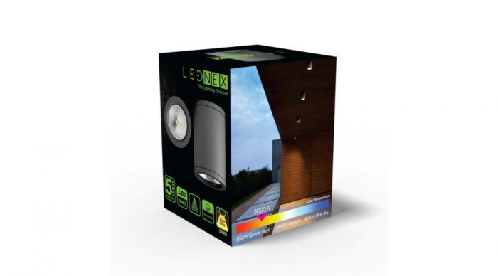 Lampa de tavan Led, rotunda, 6W, 145 LM, IP54, Lednex [2]