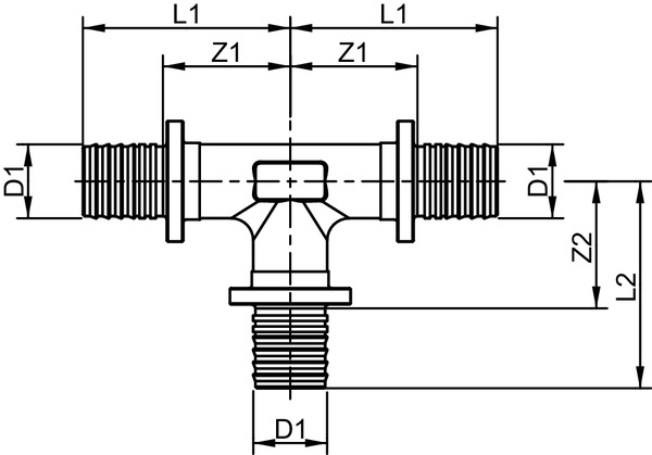 Teu TECEflex din alama standard Ø 32 [3]