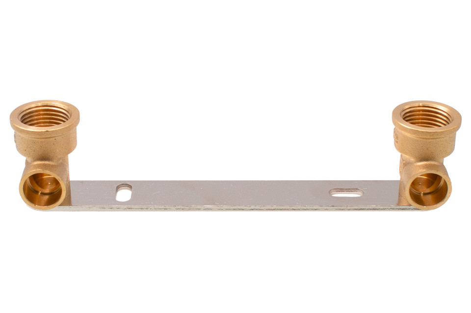 Cot cu talpa dublu cupru pentru robinet coltar Ermetiq 15x1/2 -150mm [2]
