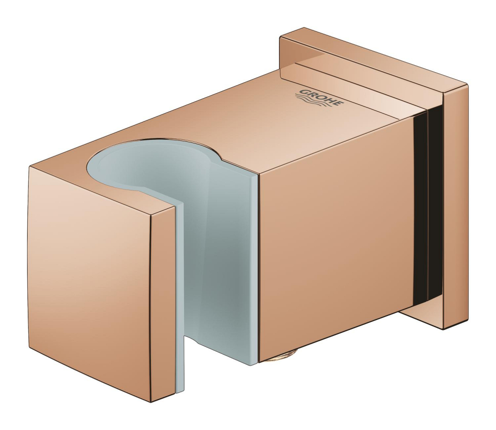 Cot de iesire Grohe Euphoria Cube dus, universal, filet tata, suport, cupru lucios [3]