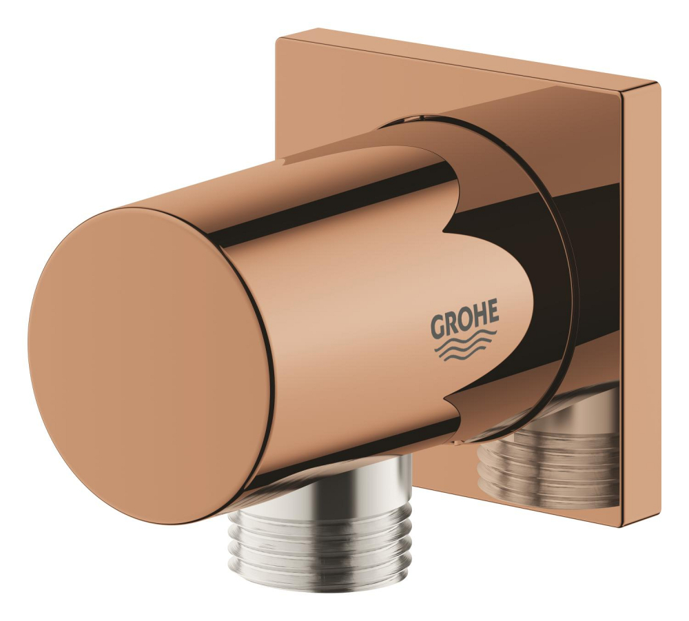 Cot de iesire Grohe Rainshower, 1/2", protectie anti-reflux, cupru lucios [5]