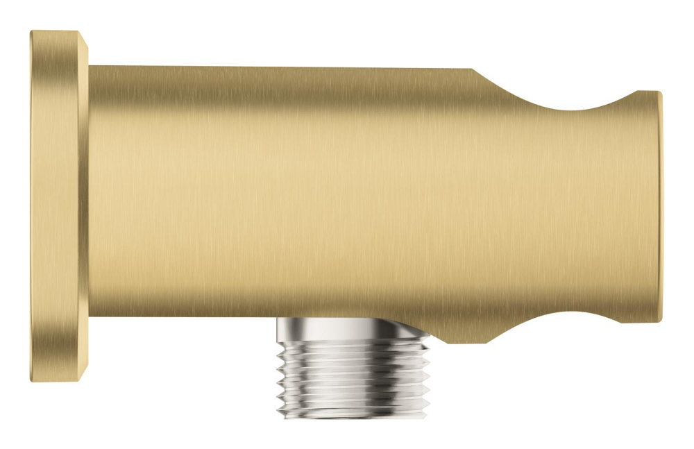 Cot de iesire Grohe Rainshower dus cu suport, montare pe perete, universal, filet tata, suport, auriu mat [4]