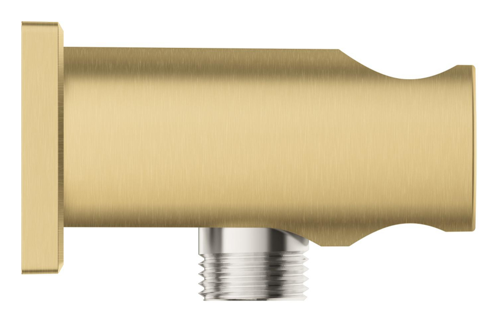 Cot de iesire Grohe Rainshower dus cu suport, montare pe perete, universal, filet tata, suport, auriu mat [4]