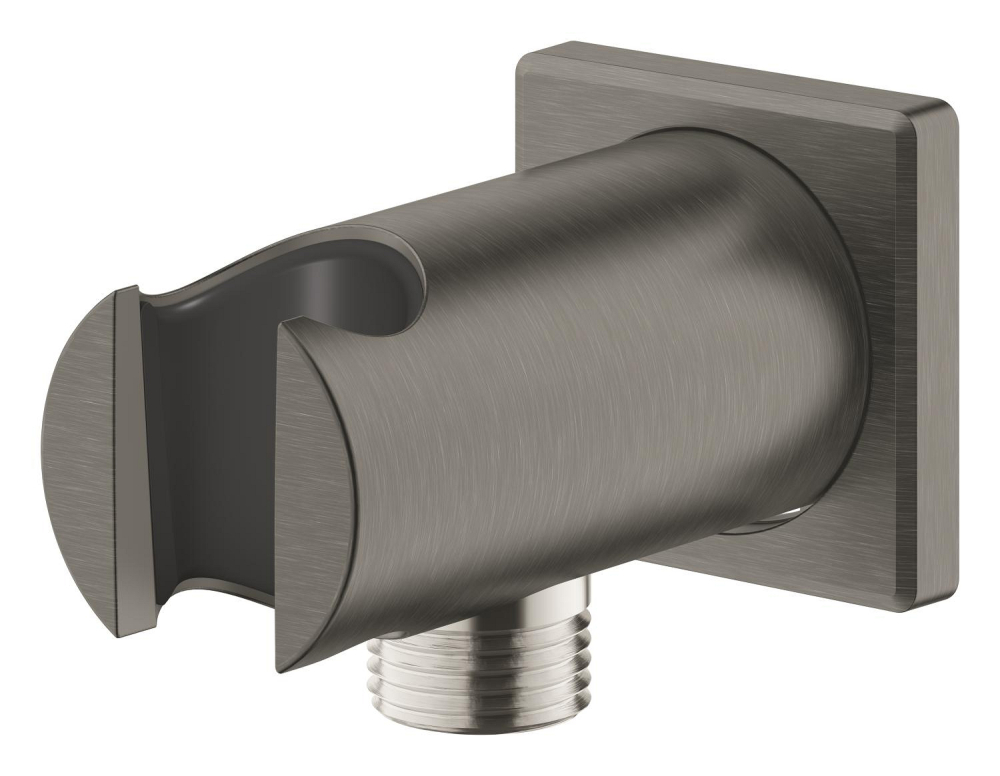 Cot de iesire Grohe Rainshower dus cu suport, montare pe perete, universal, filet tata, suport, antracit mat [5]
