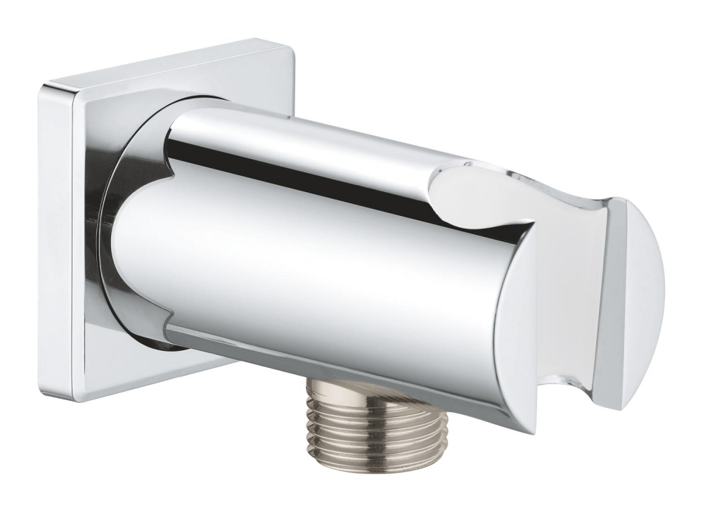 Cot de iesire Grohe Rainshower dus cu suport, montare pe perete, universal, filet tata, suport, crom [3]