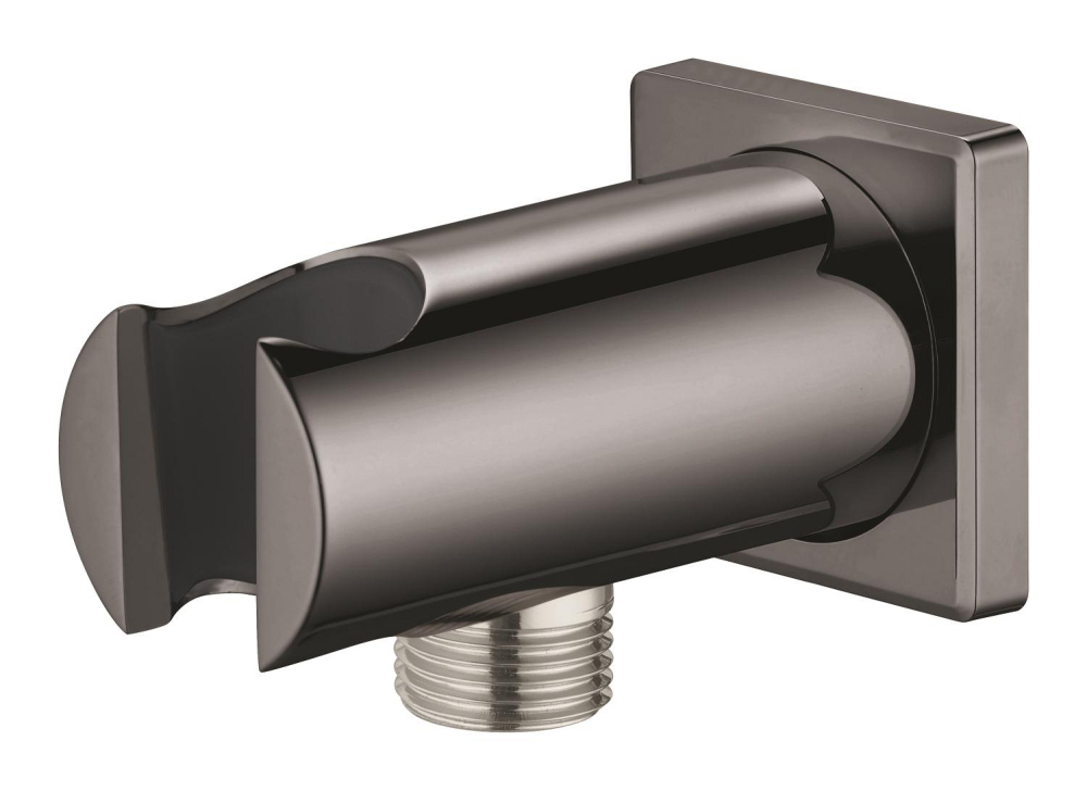 Cot de iesire Grohe Rainshower dus cu suport, montare pe perete, universal, filet tata, suport, antracit [5]