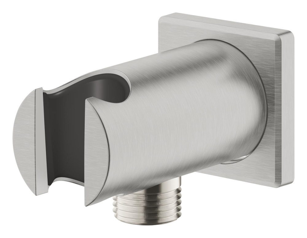 Cot de iesire Grohe Rainshower dus cu suport, montare pe perete, universal, filet tata, suport, crom mat [5]